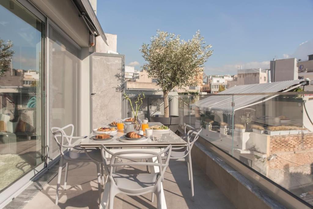 Luxury Acropolis View Apartment-Living Stone Black Pearl Athén Kültér fotó
