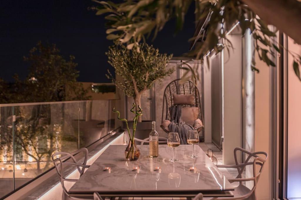 Luxury Acropolis View Apartment-Living Stone Black Pearl Athén Kültér fotó