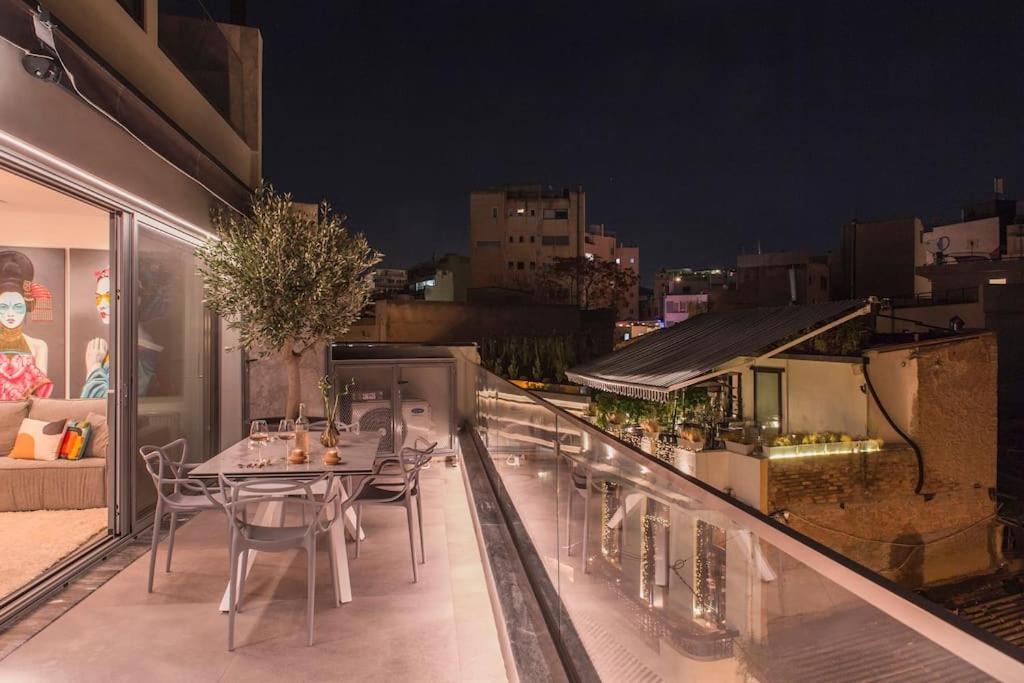 Luxury Acropolis View Apartment-Living Stone Black Pearl Athén Kültér fotó