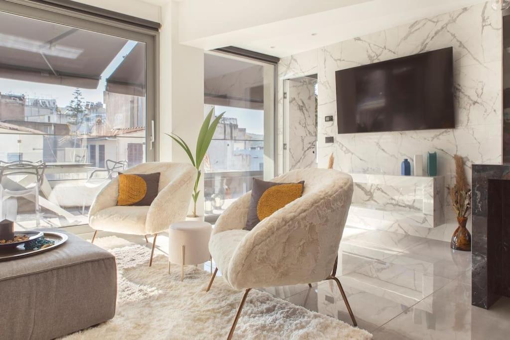 Luxury Acropolis View Apartment-Living Stone Black Pearl Athén Kültér fotó