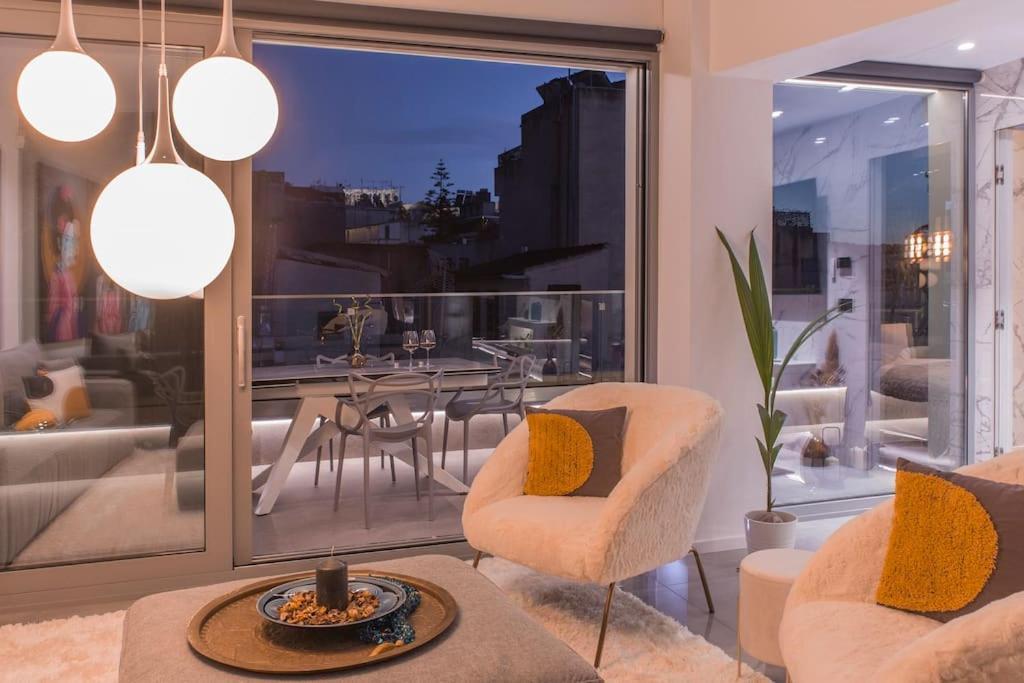 Luxury Acropolis View Apartment-Living Stone Black Pearl Athén Kültér fotó
